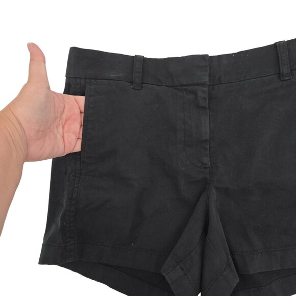 NWT J. Crew 4" Chino Short in Black Size 6 - Picture 4 of 5